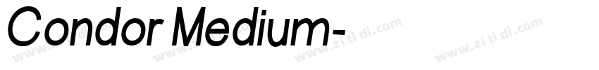 Condor Medium字体转换